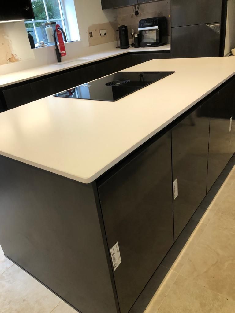 Black and white kitchen